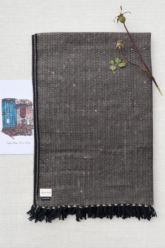 Tussar Silk Merino Wool Stole
